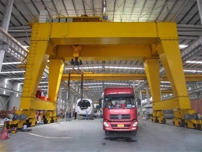 Macara mobilă mobilă cu șină montată cu șină dublă eficientă